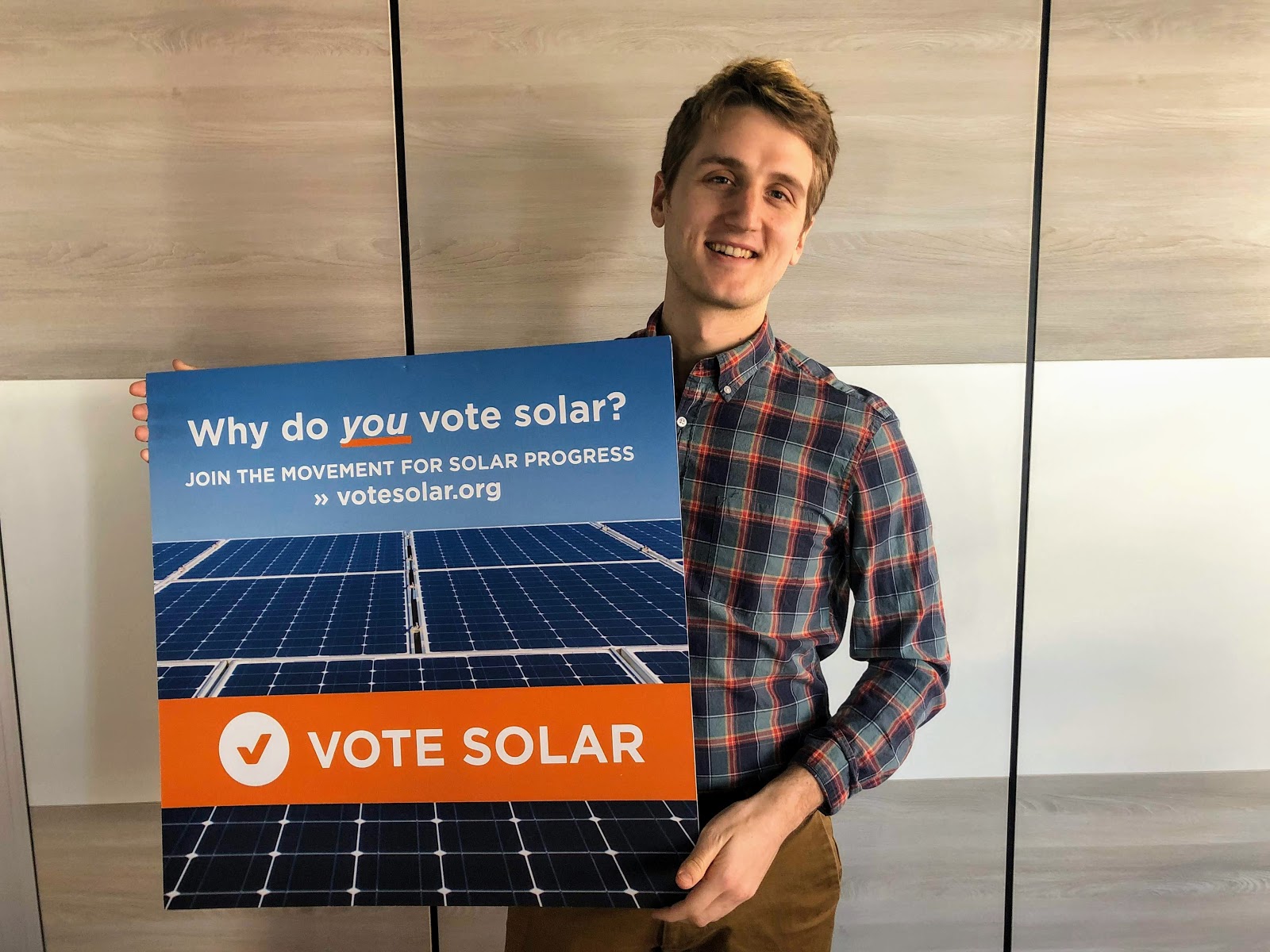 Tyler Vote Solar Sign