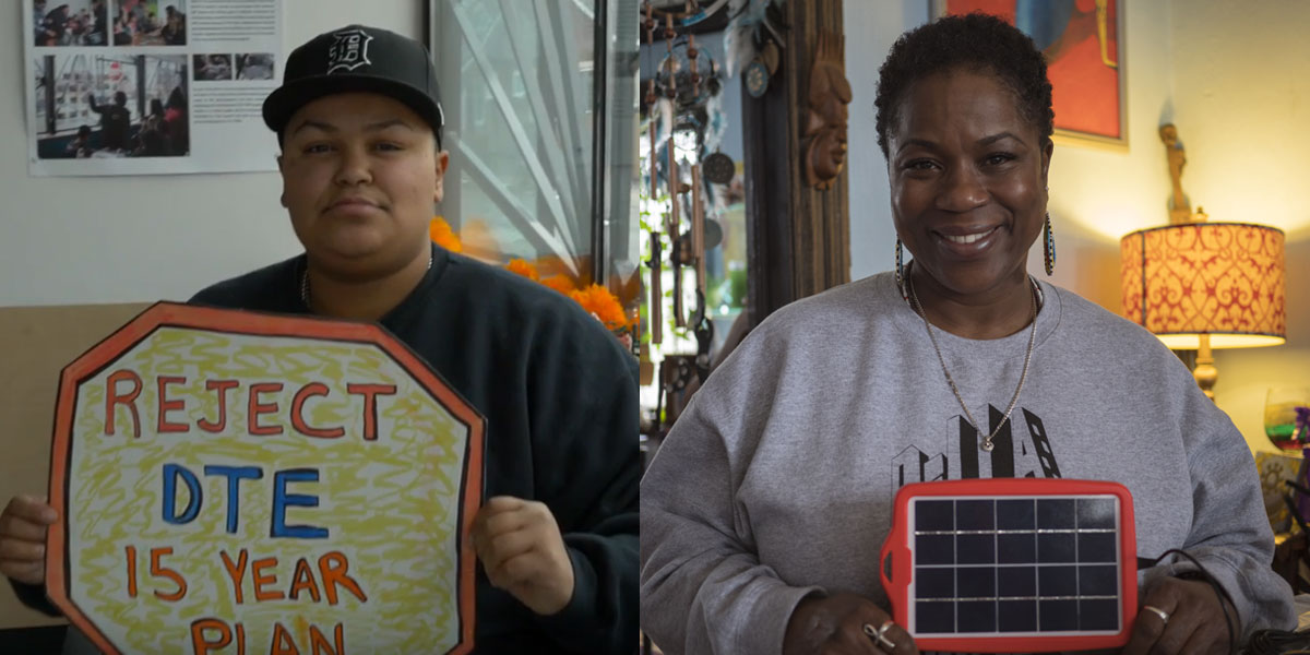 Environmental justice activists Nyasia Valadez & Shamayim Harris