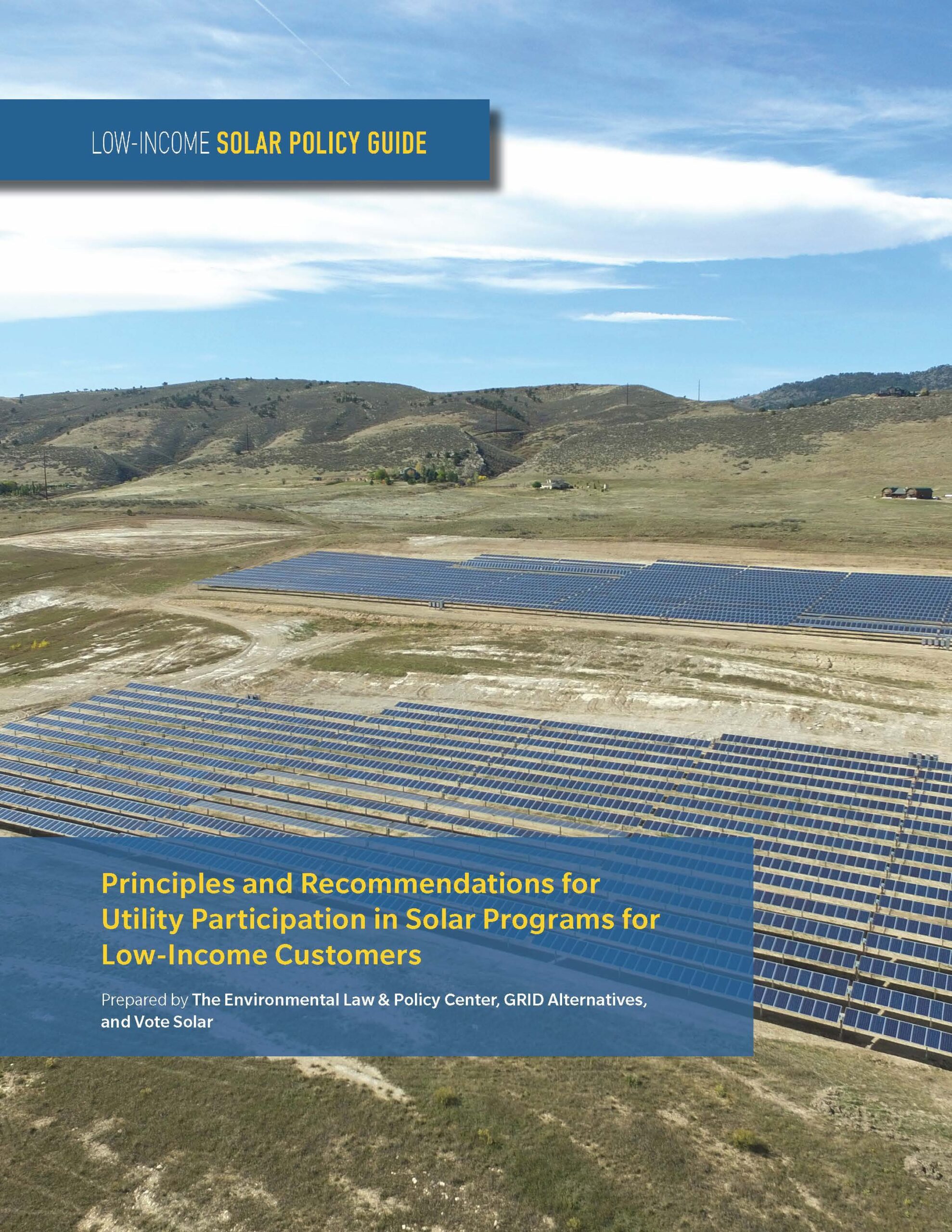 New Guide for Utility Participation in Solar Programs for Low-Income Customers