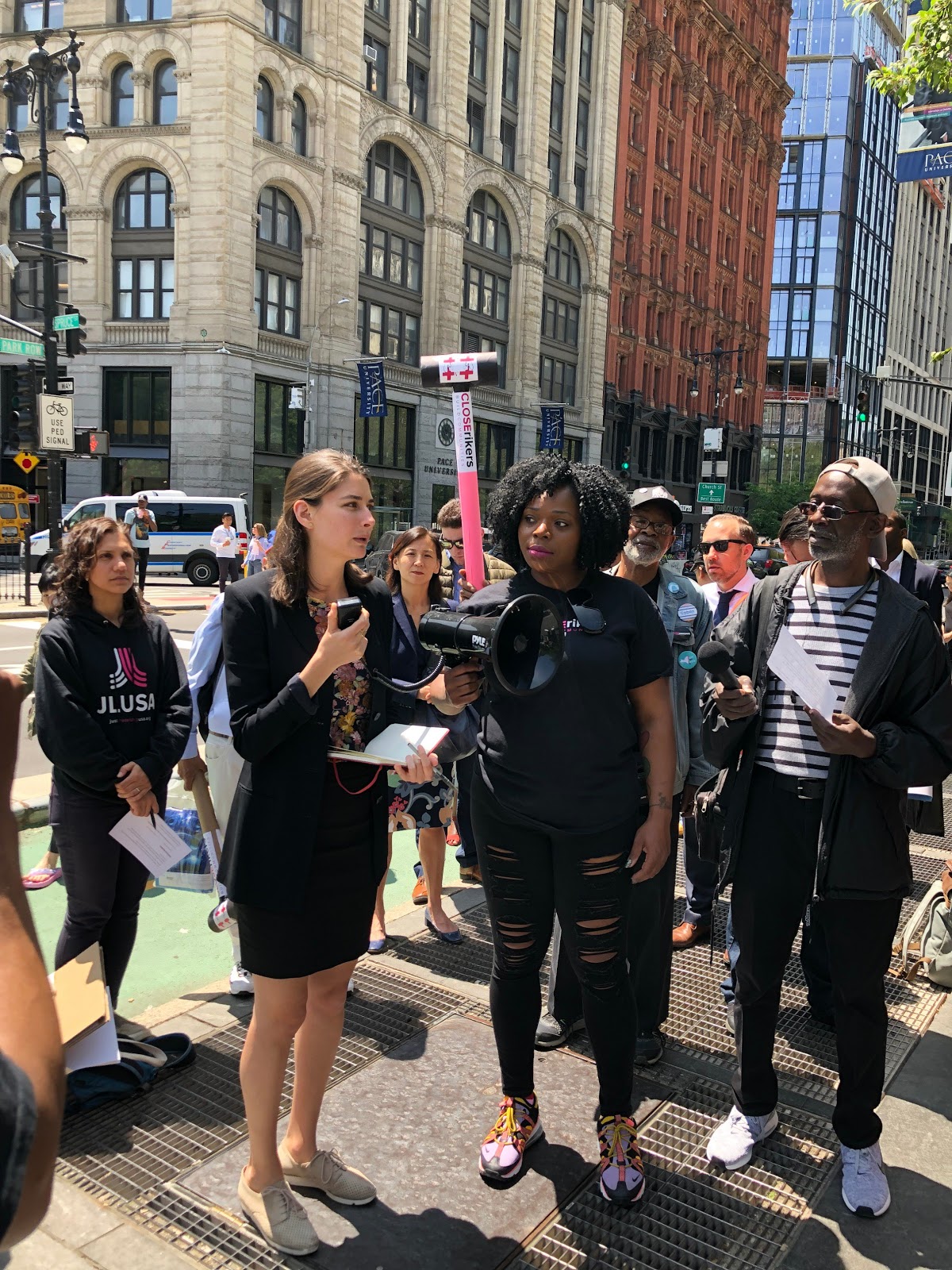 Elena Speaking at Rally