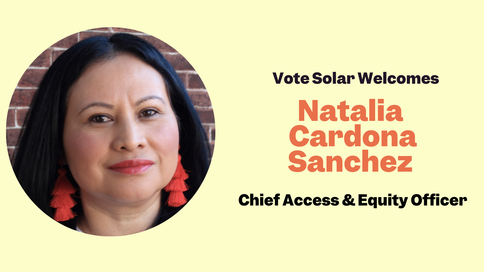 Vote Solar Welcomes Natalia Cardona Sanchez as Chief Access & Equity Officer