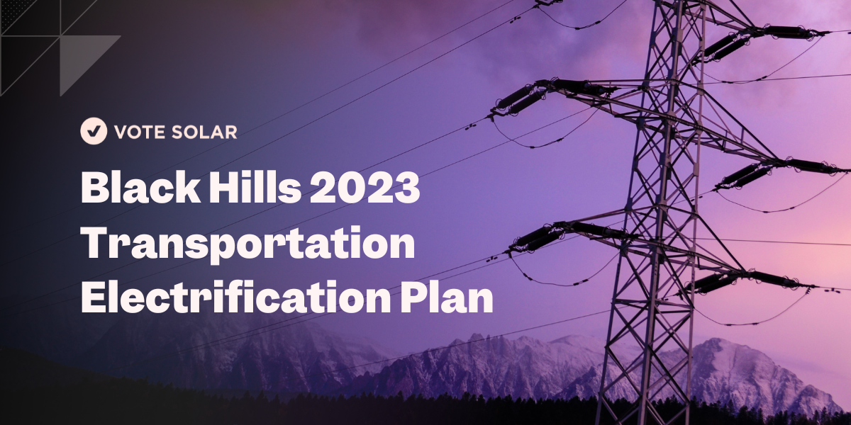 Black Hills Transportation Electrification Plan 2023