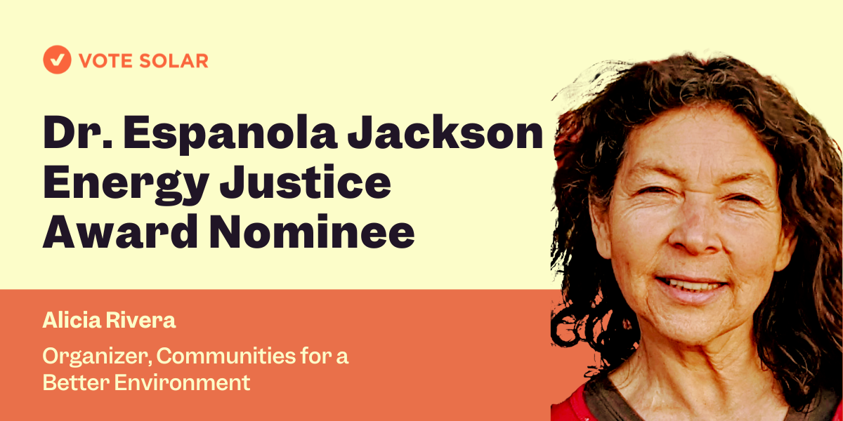 Alicia Rivera – 2023 Dr. Espanola Jackson Energy Justice Award Finalist