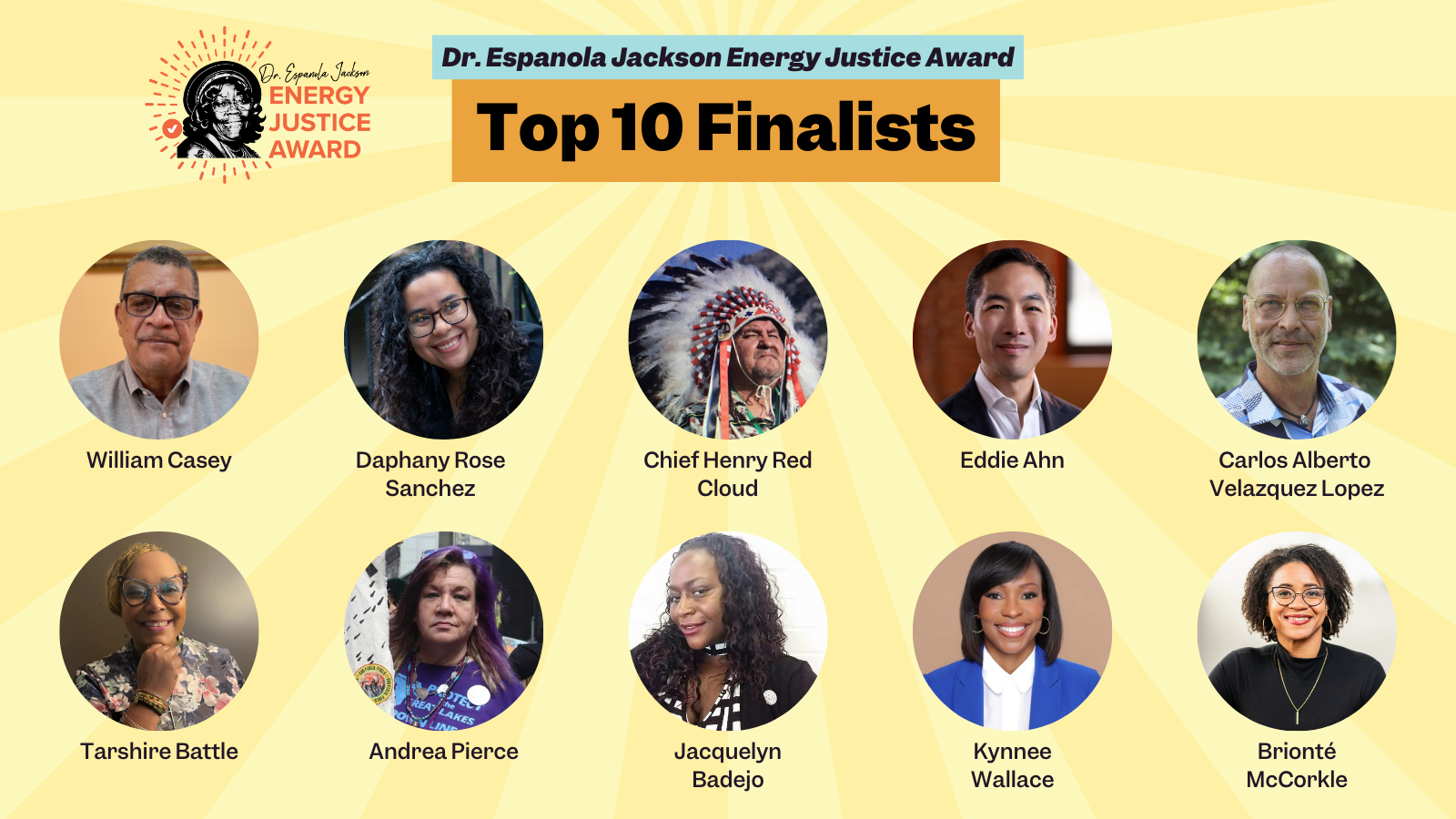 The 2025 Dr. Espanola Jackson Energy Justice Award Nominees